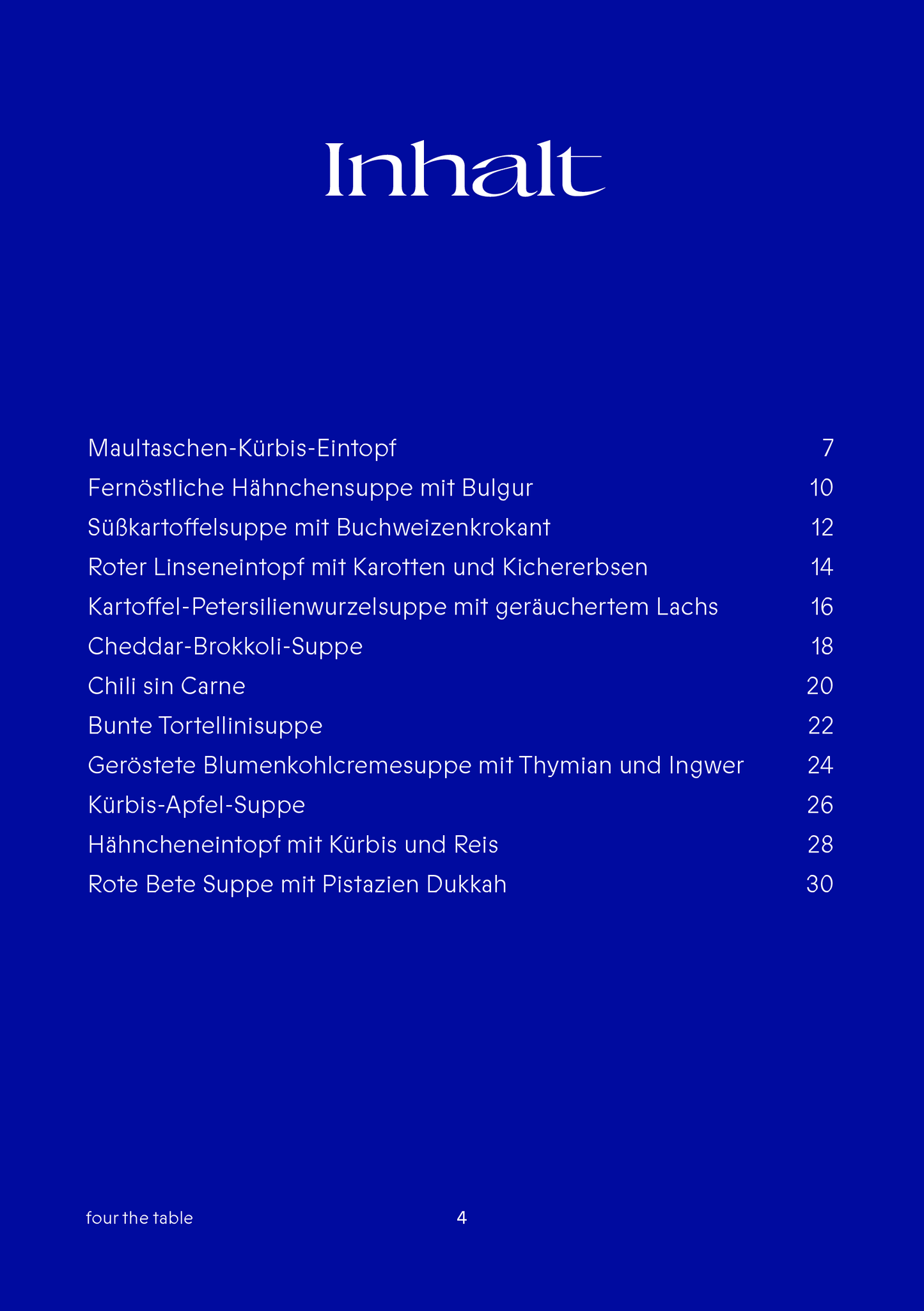 ebook - FOUR THE TABLE – SOUP EDITION